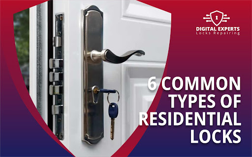 6 Common types of residential locks : Guide by top Locksmith in Dubai